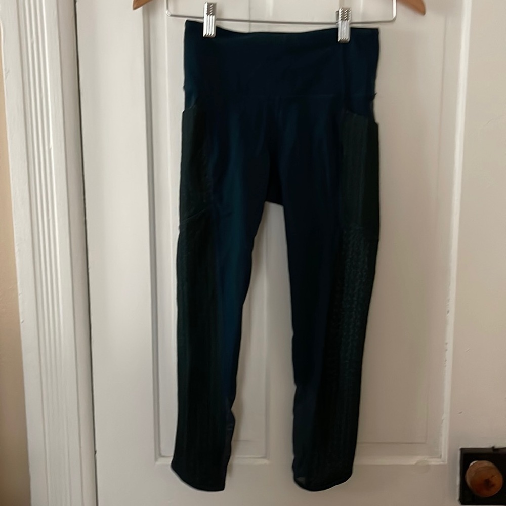 Athleta Lace Detail Mesh Accent Leggings